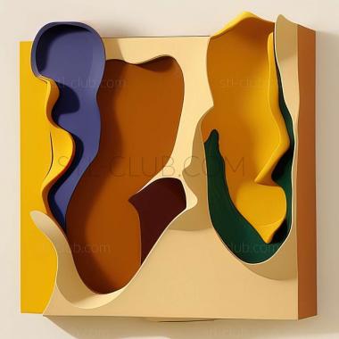 3D model Helen Frankenthaler American artist (STL)